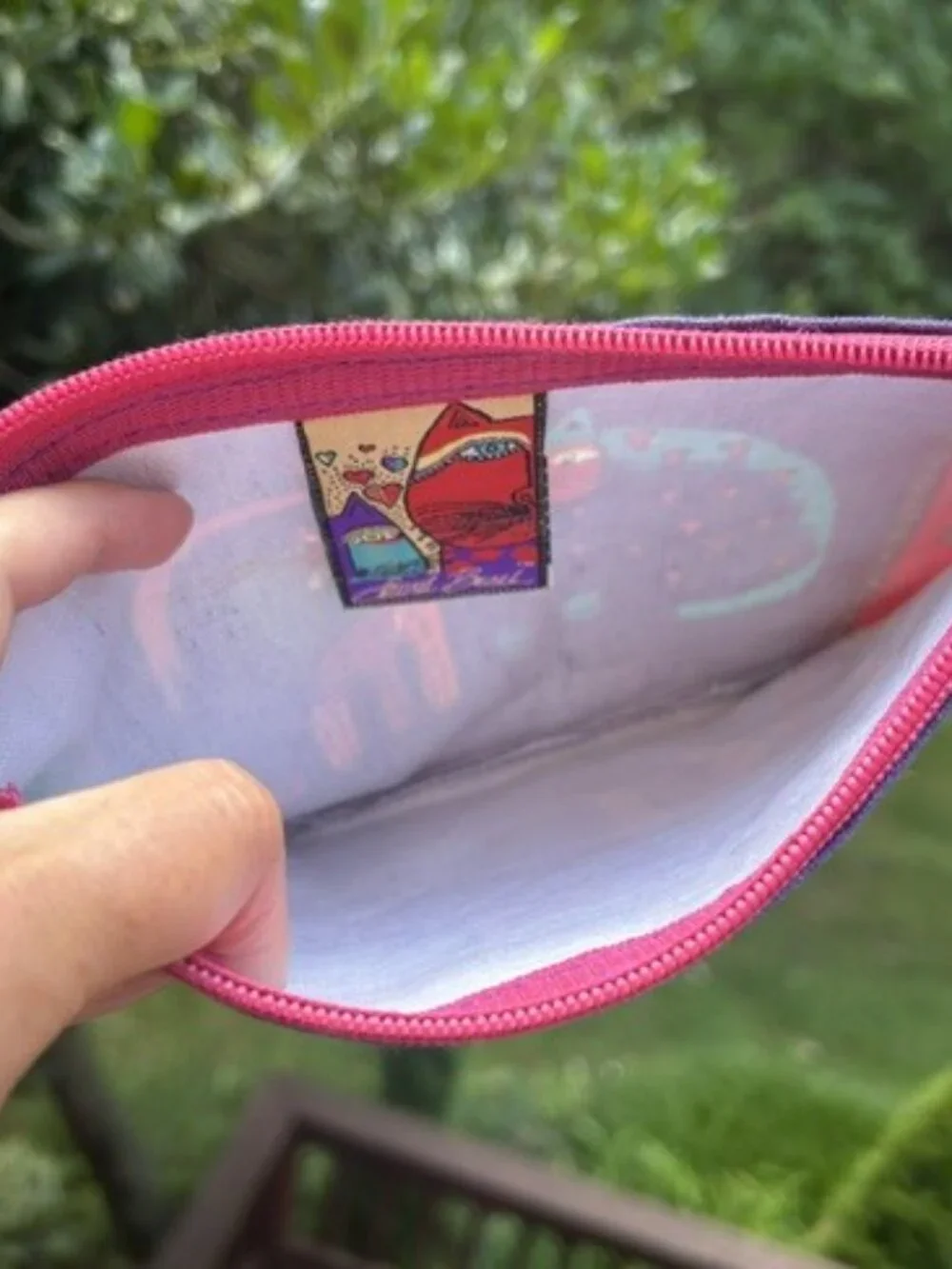 LAUREL BURCH Colorful CAT Make Up BAG POUCH